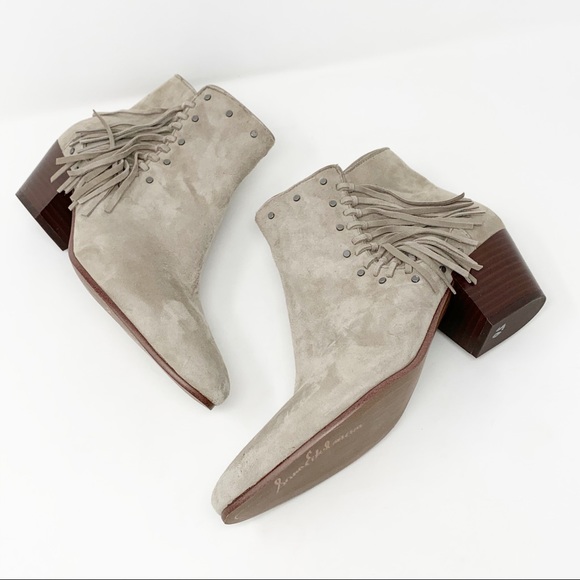 Sam Edelman Shoes - Sam Edelman ‘Rudie’ Studded Fringe Ankle Boots 8